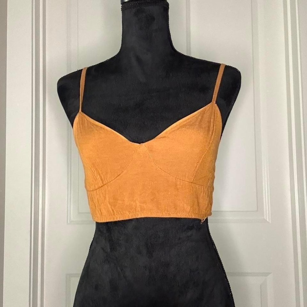 Burnt Orange Crop Top straps Medium‎